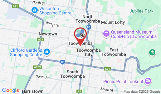 Toowoomba google map
