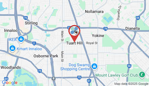 Tuart Hill google map