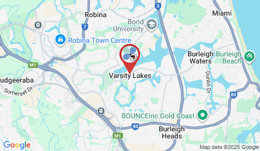 Varsity Lakes google map