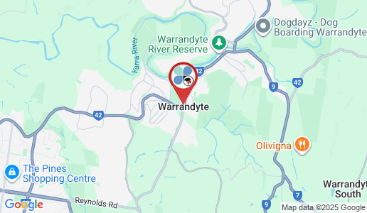 Warrandyte google map