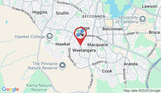 Weetangera google map