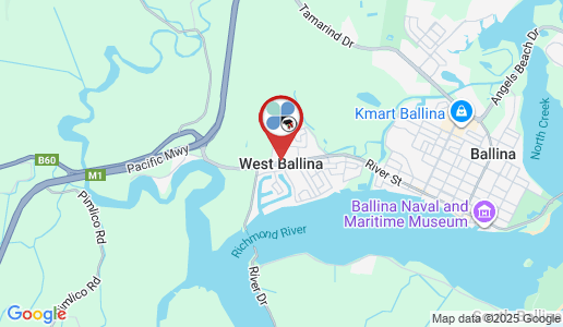 West Ballina google map