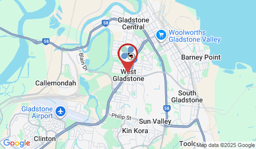 West Gladstone google map