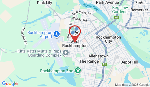 West Rockhampton google map