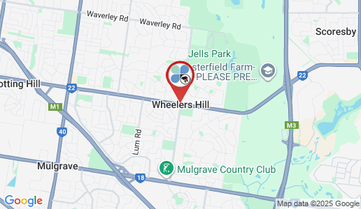 Wheelers Hill google map