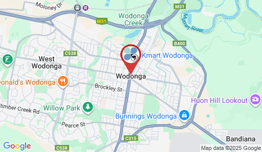 Wodonga google map